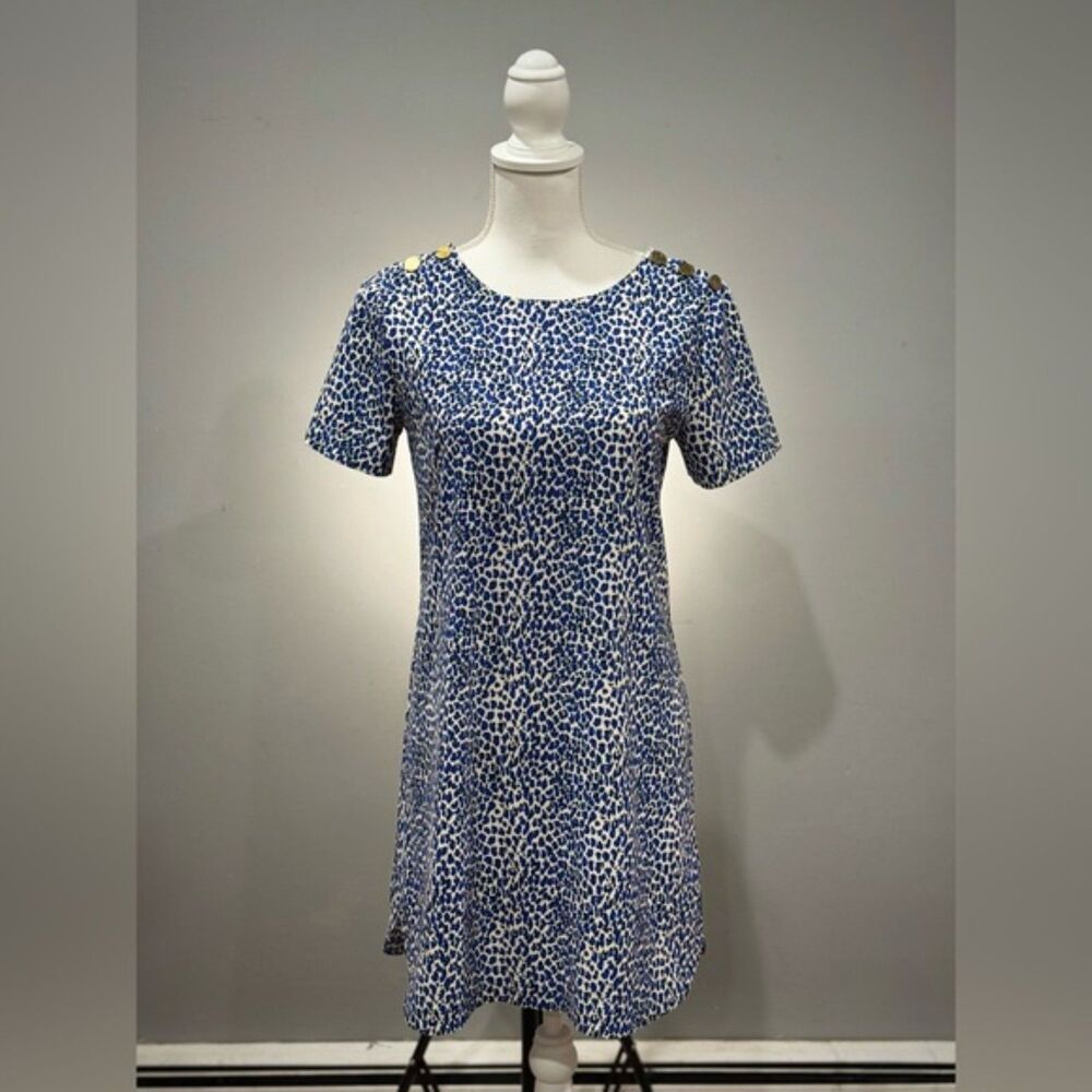 CLEARANCE! Blue Juicy Couture Leopard Mini Dress Size 2 EUC